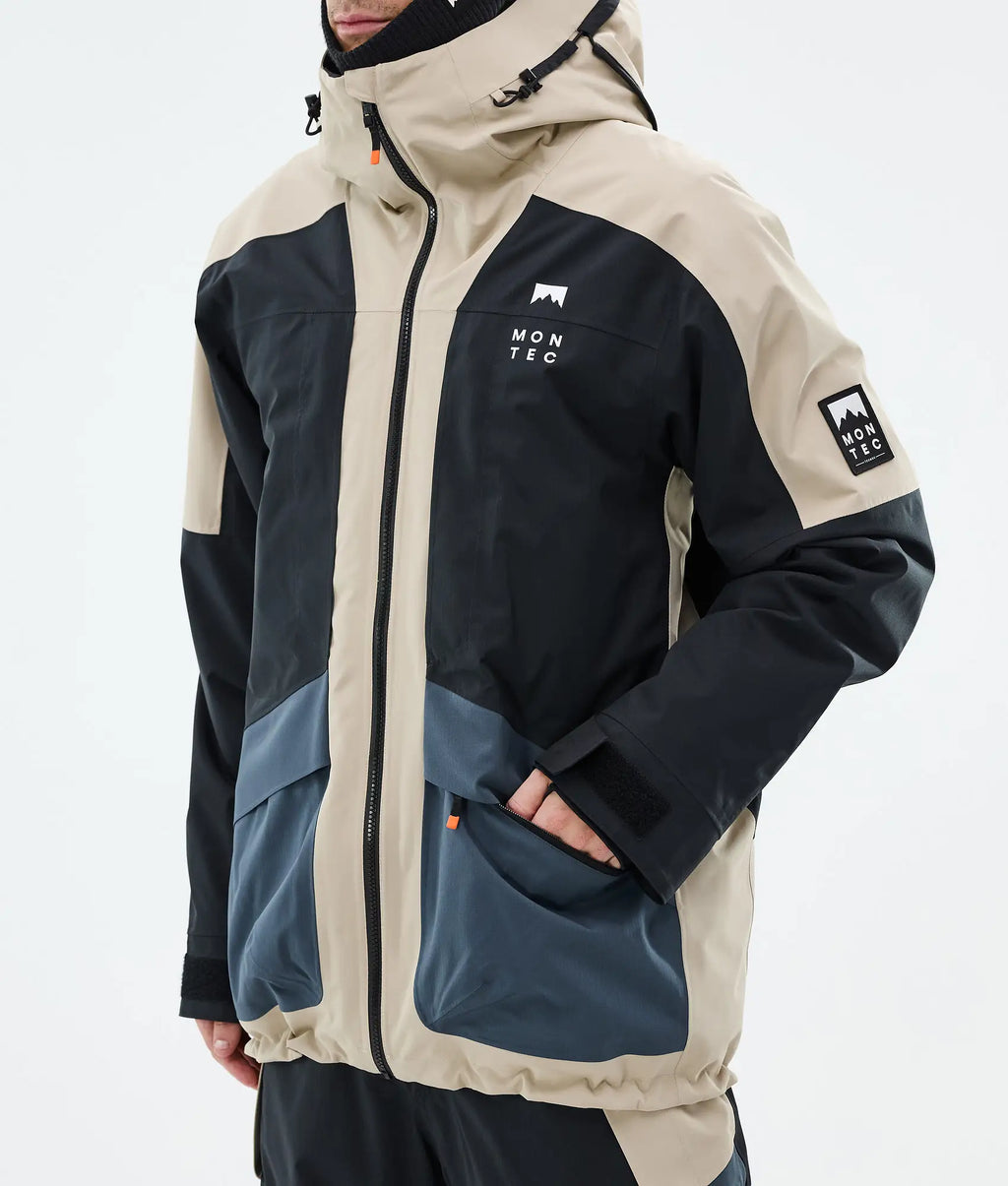 Sirius Skijacke Herren Sand/Black/Metal Blue