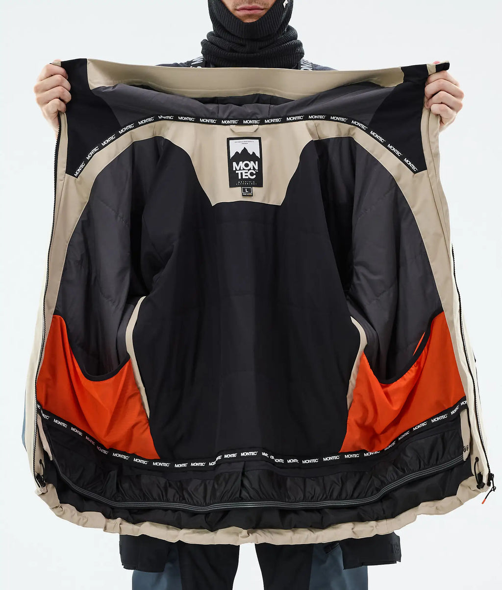 Sirius Skijacke Herren Sand/Black/Metal Blue