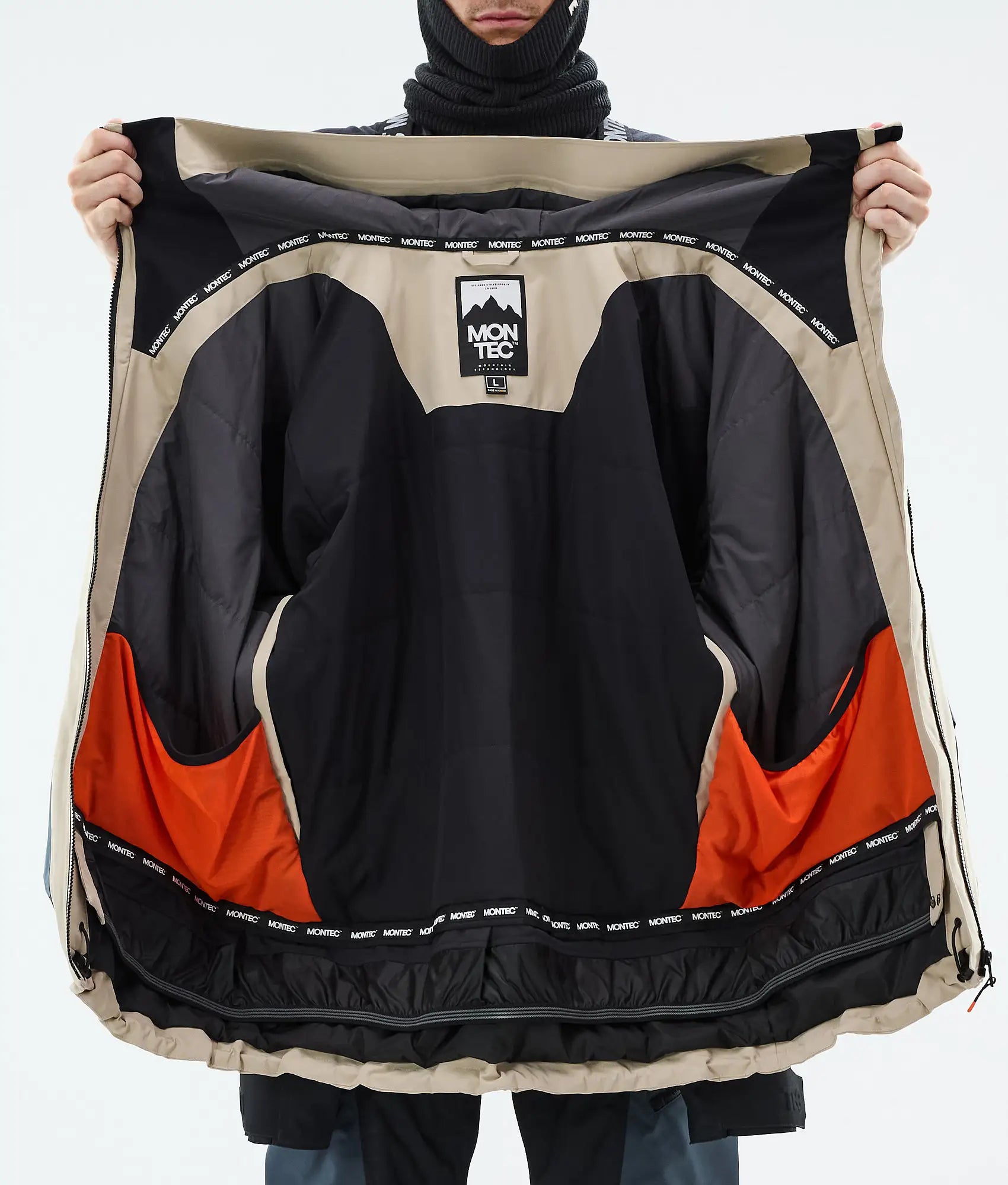 Sirius Skijacke Herren Sand/Black/Metal Blue