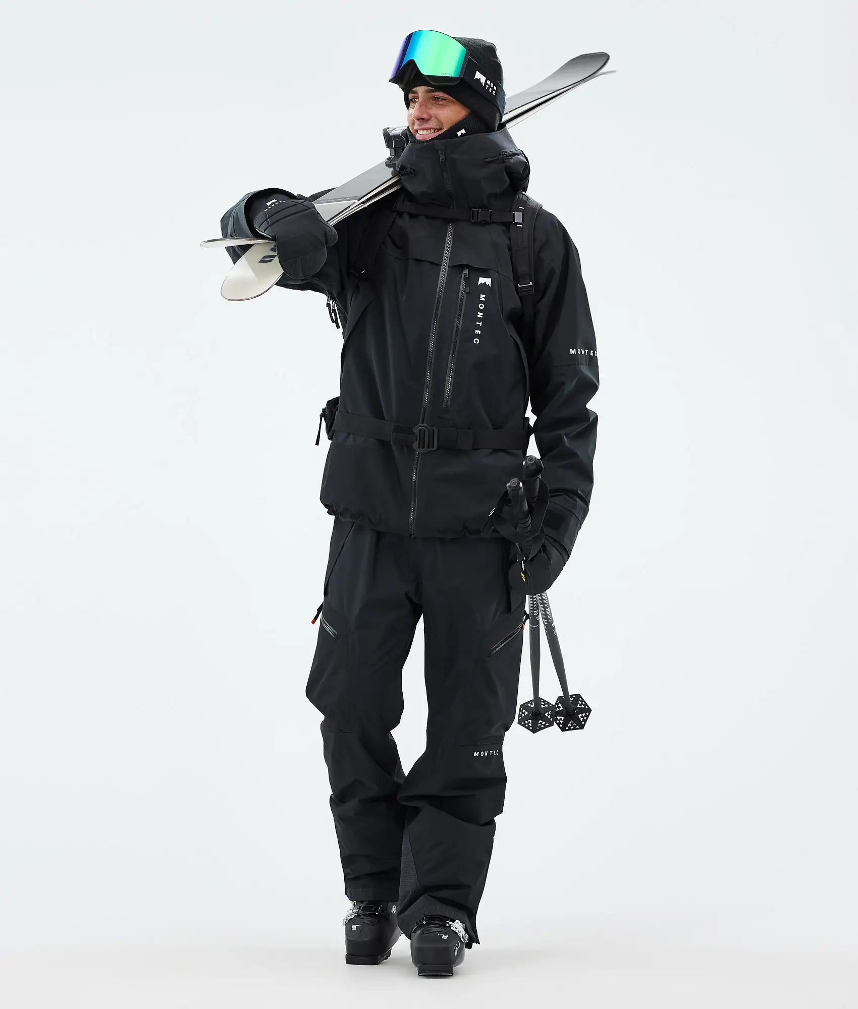 Truston Skijacke Herren Black