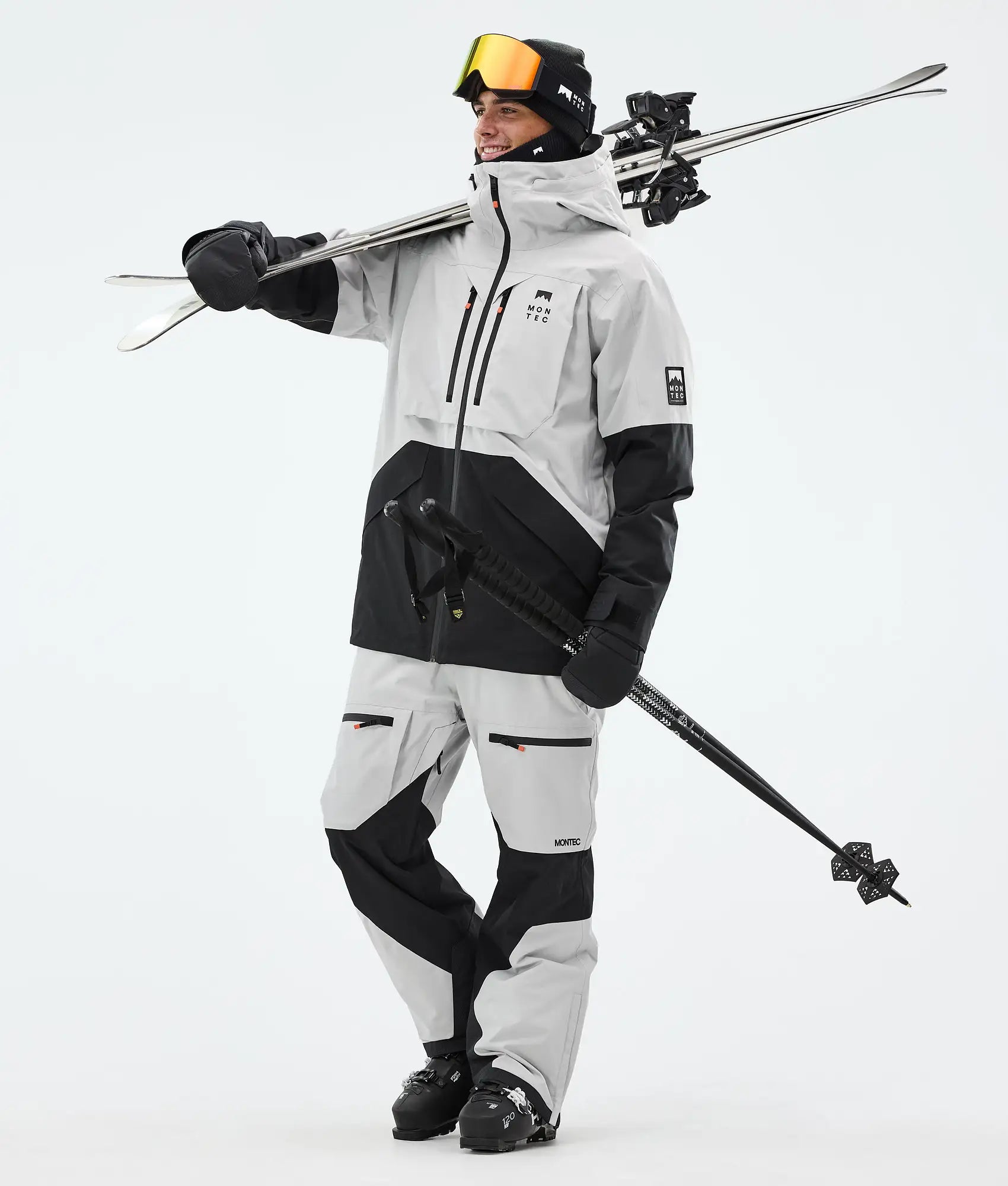 Blend Skihose Herren Light Grey/Black