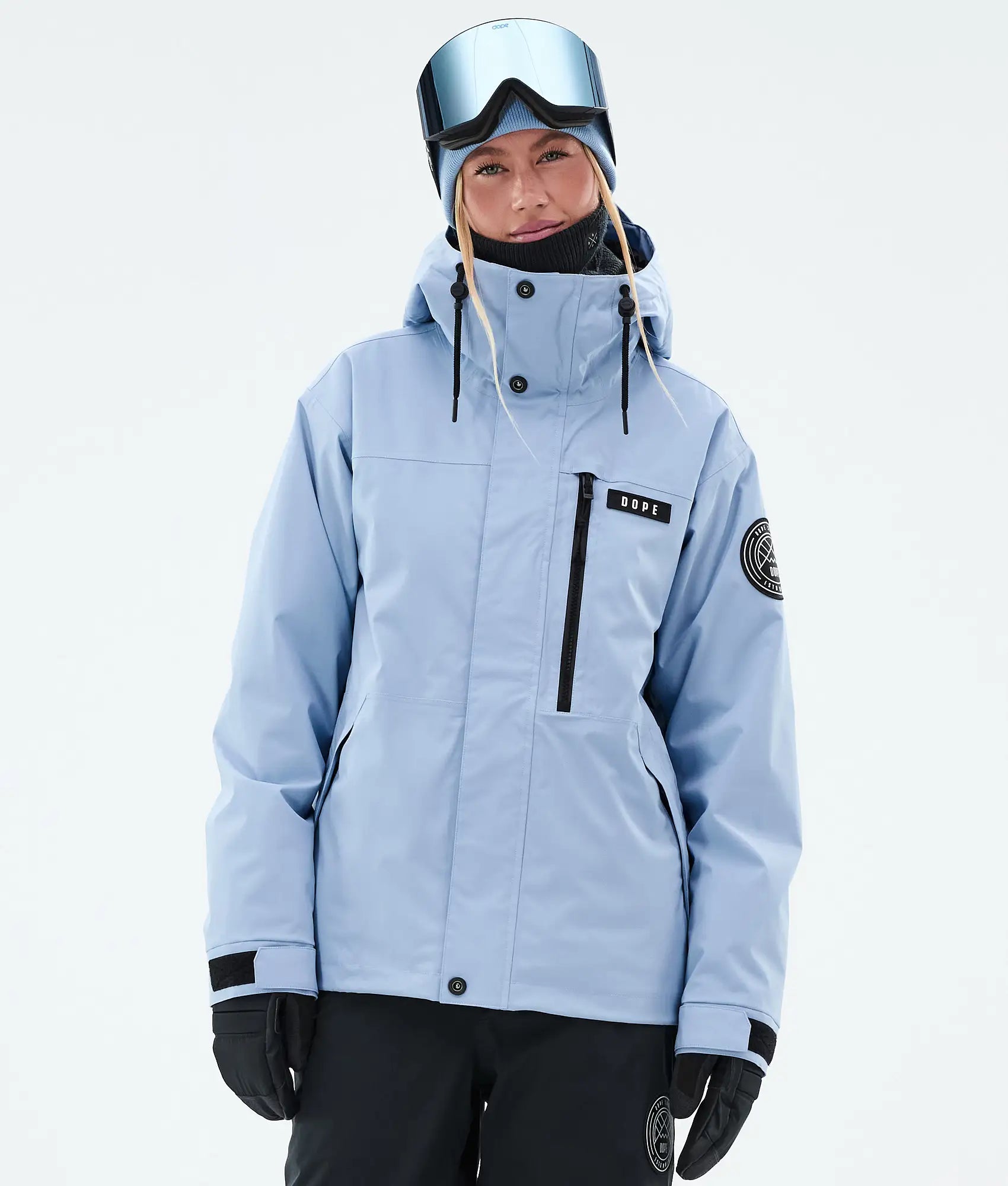 Stardust W Full-Zip - Snowboardjacke Damen Moss Light Blue