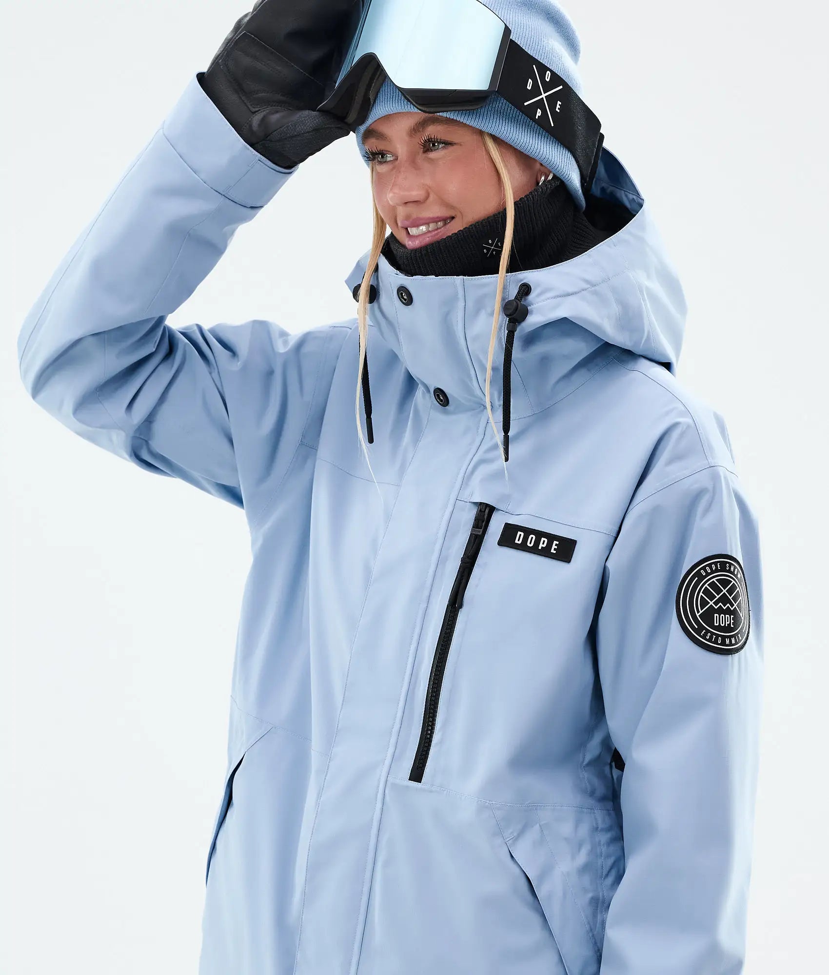 Stardust W Full-Zip - Snowboardjacke Damen Moss Light Blue