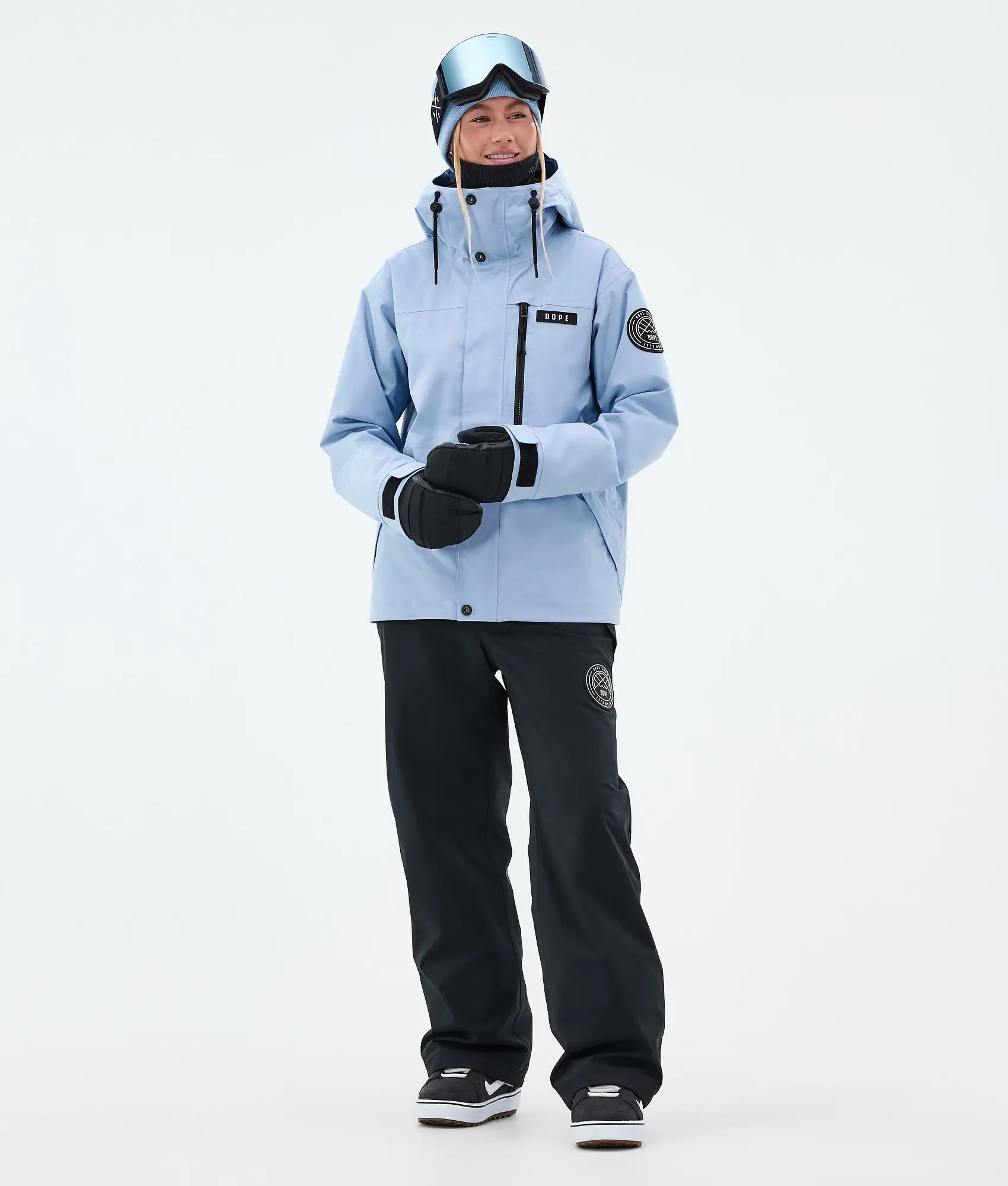 Stardust W Full-Zip - Snowboardjacke Damen Moss Light Blue