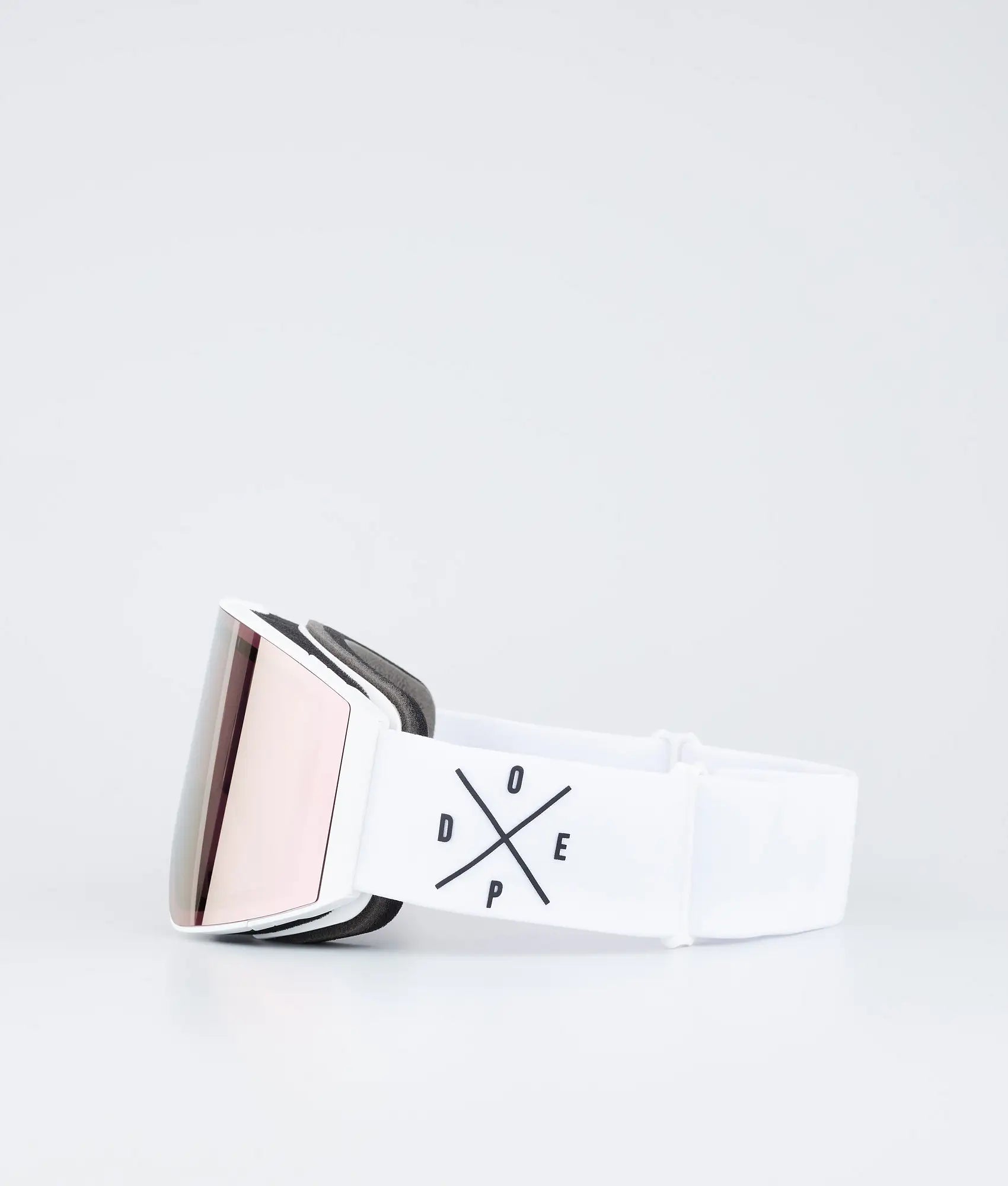 Light - Skibrille White/Champagne Mirror
