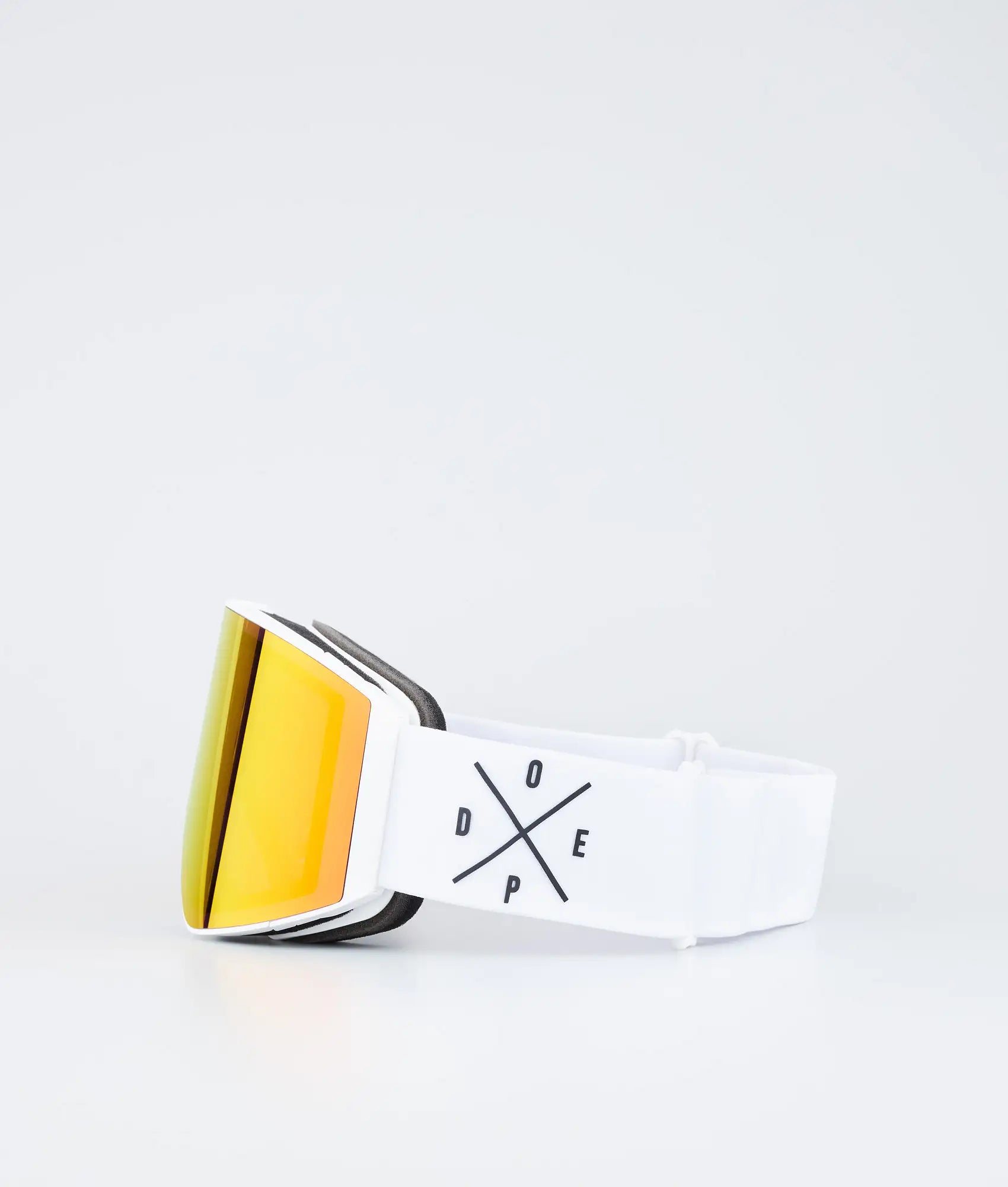 Light - Skibrille White/Red Mirror