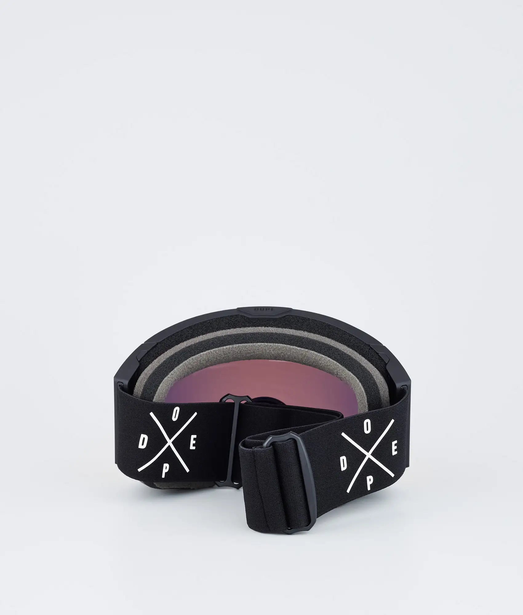 Light - Skibrille Black/Red Mirror