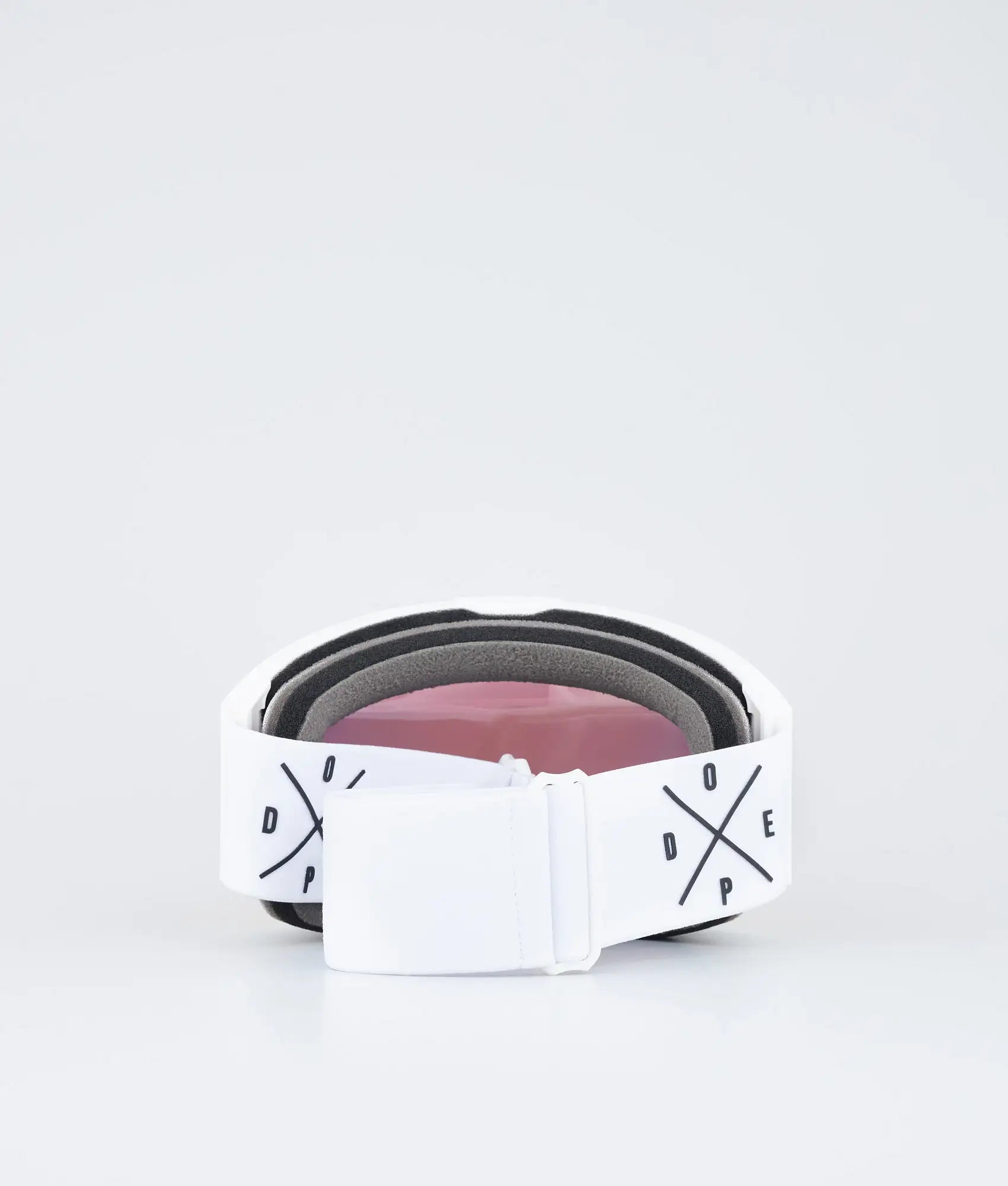 Light - Skibrille White/Red Mirror