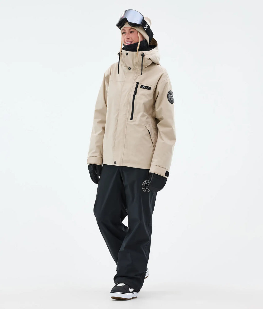 Stardust W Full-Zip - Snowboardjacke Damen Sand